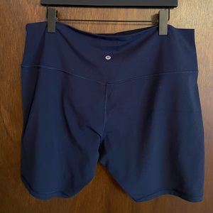 Lululemon Align Short *6", True Navy (First Release), size 20